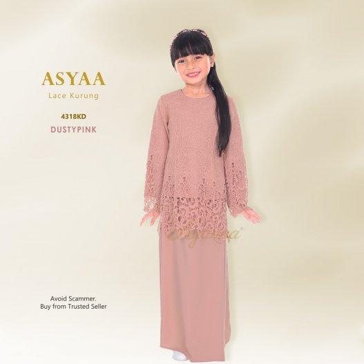 Asyaa Lace Kurung 4318KD (DustyPink) 