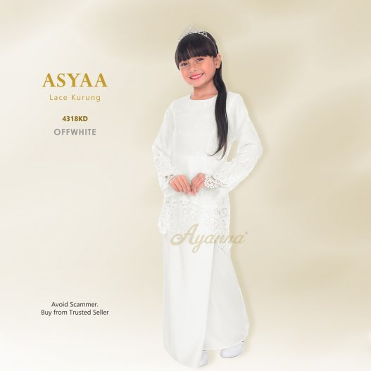 Asyaa Lace Kurung 4318KD (OffWhite)