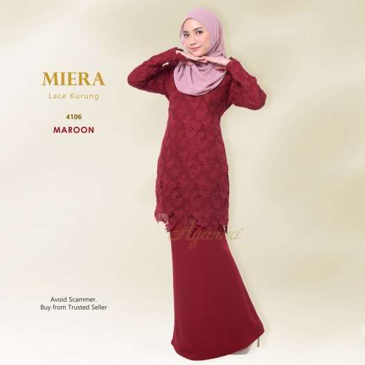 Miera Lace Kurung 4106 (Maroon)