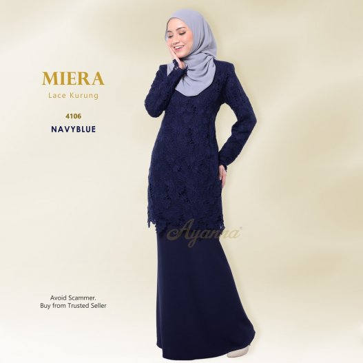 Miera Lace Kurung 4106 (NavyBlue) 