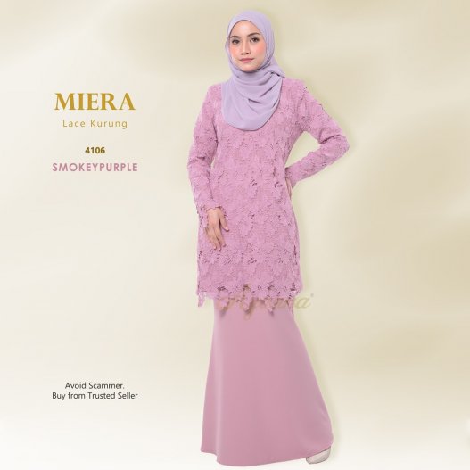 Miera Lace Kurung 4106 (SmokeyPurple) 