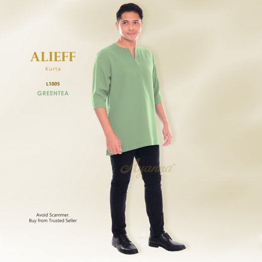 Alieff Kurta L1005 (GreenTea) 