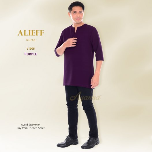 Alieff Kurta L1005 (Purple) 