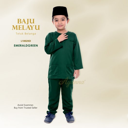 Baju Melayu Teluk Belanga L1002KD (EmeraldGreen) 