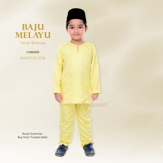 Baju Melayu Teluk Belanga L1002KD (BabyYellow) 