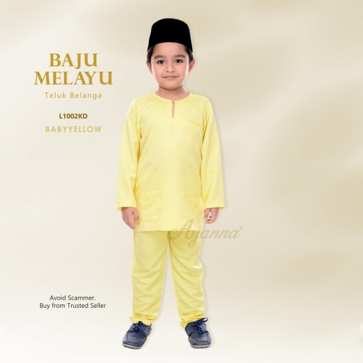 Baju Melayu Teluk Belanga L1002KD (BabyYellow)