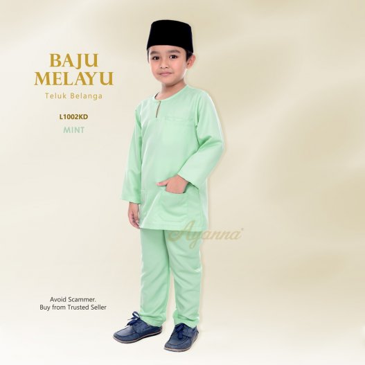 Baju Melayu Teluk Belanga L1002KD (Mint) 