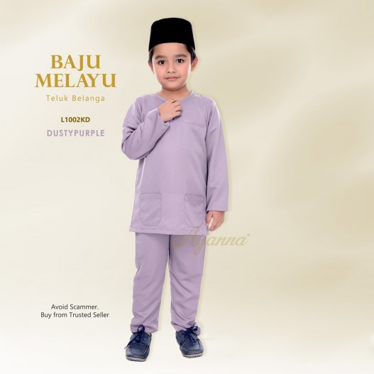 Baju Melayu Teluk Belanga L1002KD (Lilac) 