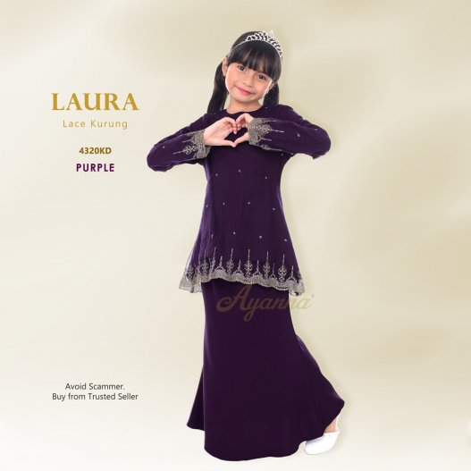 Laura Lace Kurung 4320KD (Purple)