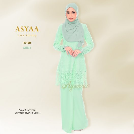 Asyaa Lace Kurung 4318B (Mint)