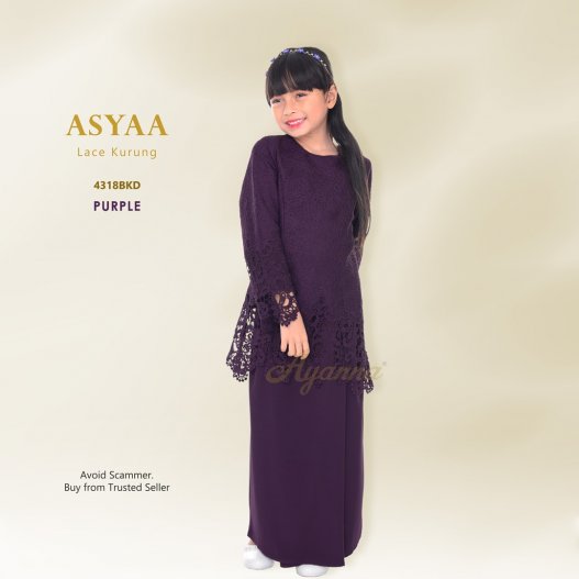 Asyaa Lace Kurung 4318BKD (Purple)