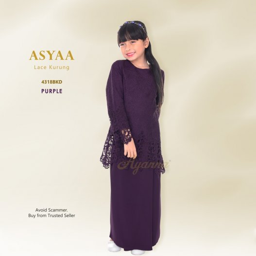 Asyaa Lace Kurung 4318BKD (Purple) 