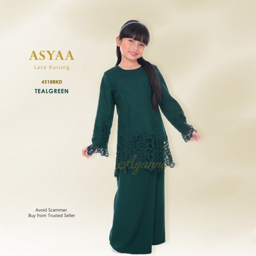 Asyaa Lace Kurung 4318BKD (TealGreen)