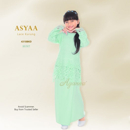 Asyaa Lace Kurung 4318BKD (Mint) 