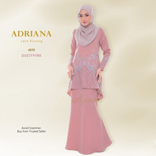 Adriana Lace Kurung 4372 (DustyPink)