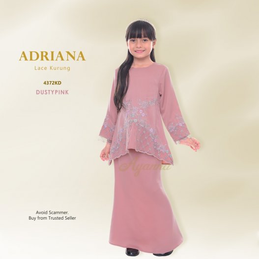 Adriana Lace Kurung 4372KD (DustyPink) 
