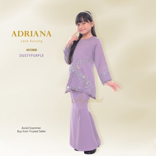Adriana Lace Kurung 4372KD (DustyPurple) 