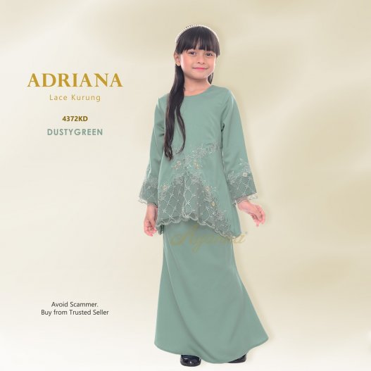 Adriana Lace Kurung 4372KD (DustyGreen) 