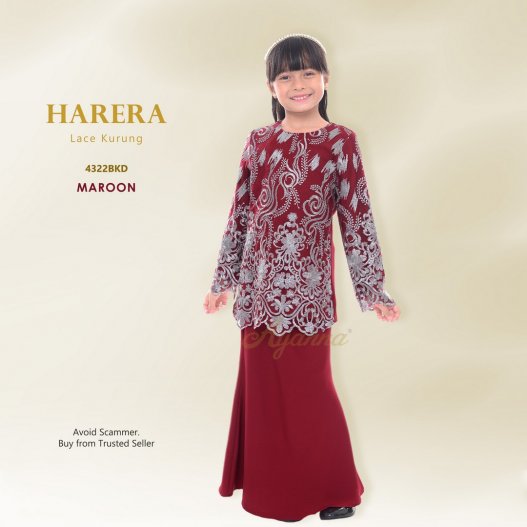 Harera Lace Kurung 4322BKD (Maroon)