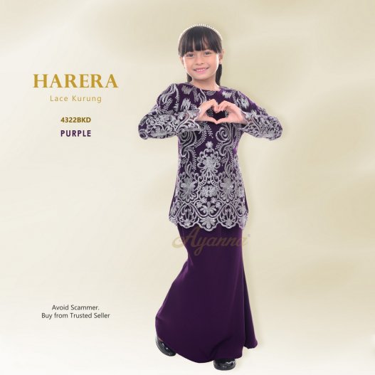 Harera Lace Kurung 4322BKD (Purple) 