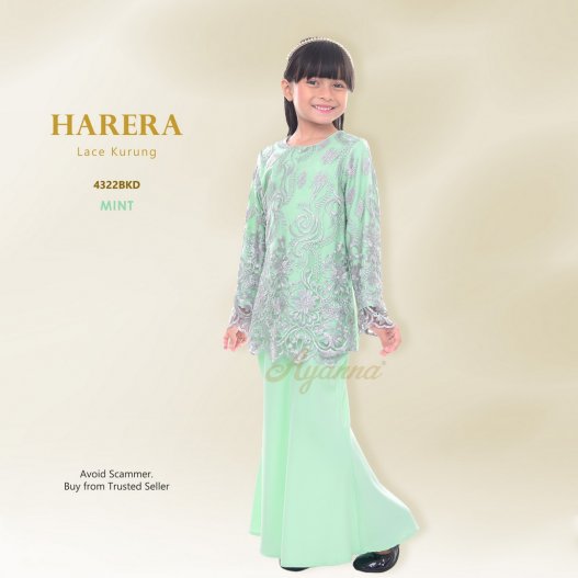 Harera Lace Kurung 4322BKD (Mint) 