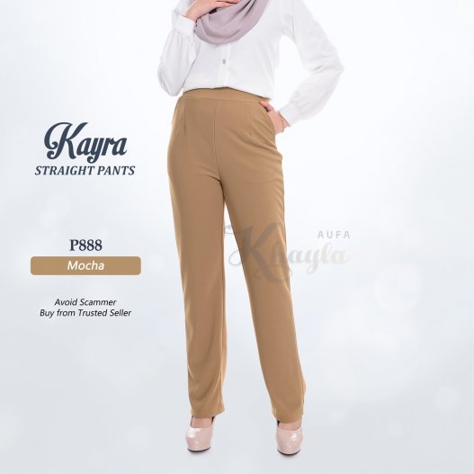 Kayra Straight Pants P888 (Mocha)