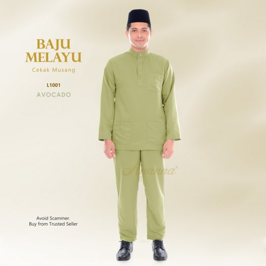 Baju Melayu Cekak Musang L1001 (SageGreen)