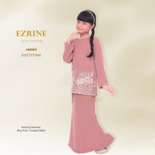 Ezrine Lace Kurung 4400KD (DustyPink)
