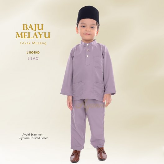 Baju Melayu Cekak Musang L1001KD (Lilac)