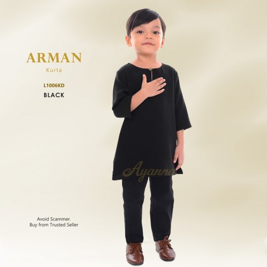 Arman Kurta L1006KD (Black) 