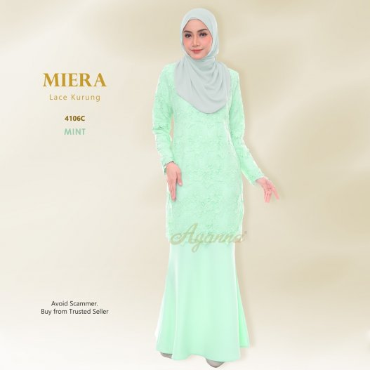 Miera Lace Kurung 4106C (Mint)