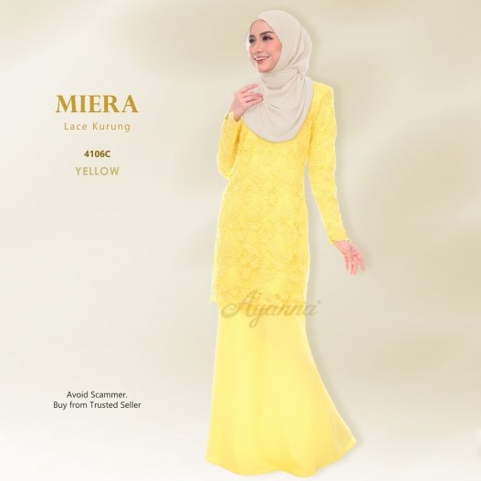 Miera Lace Kurung 4106C (Yellow)