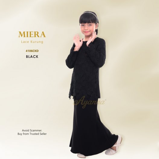 Miera Lace Kurung 4106CKD (Black)