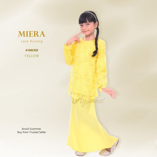 Miera Lace Kurung 4106CKD (Yellow) 