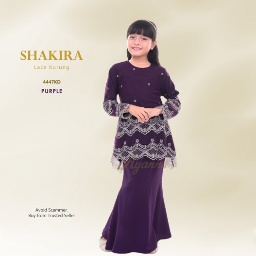 Shakira Lace Kurung 4447KD (Purple) 