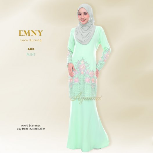 Emny Lace Kurung 4404 (Mint) 