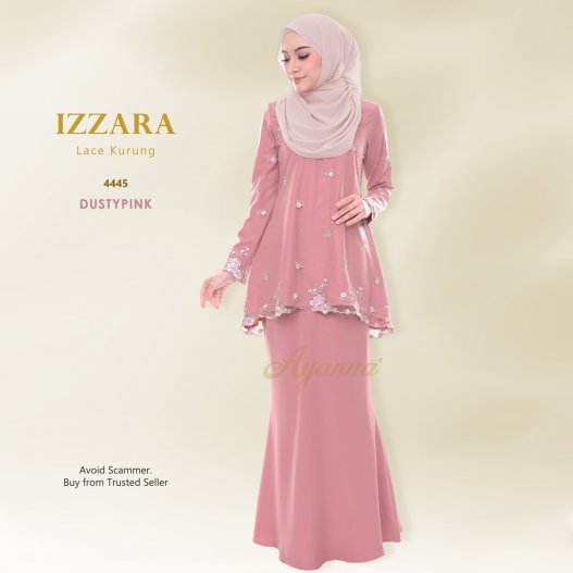 Izzara Lace Kurung 4445 (DustyPink) 