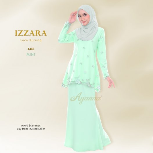 Izzara Lace Kurung 4445 (Mint) 