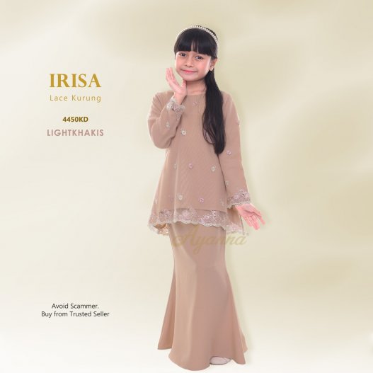 Irisa Lace Kurung 4450KD (LightKhakis)