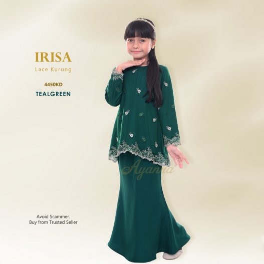 Irisa Lace Kurung 4450KD (TealGreen)