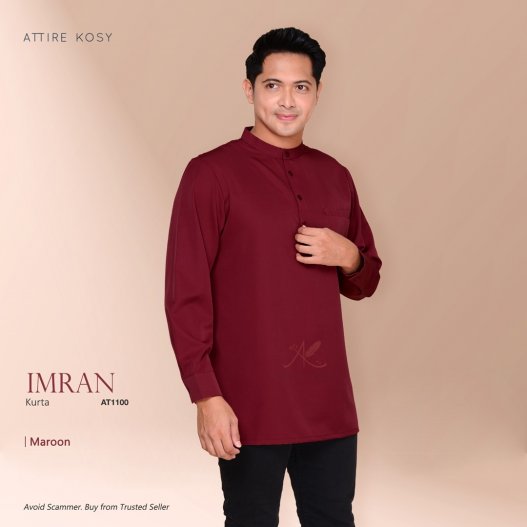 Imran Kurta AT1100 (Maroon) 