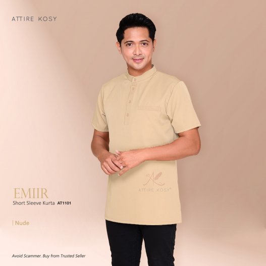 Emiir Short Sleeve Kurta AT1101 (Nude)