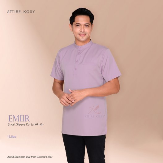 Emiir Short Sleeve Kurta AT1101 (Lilac) 