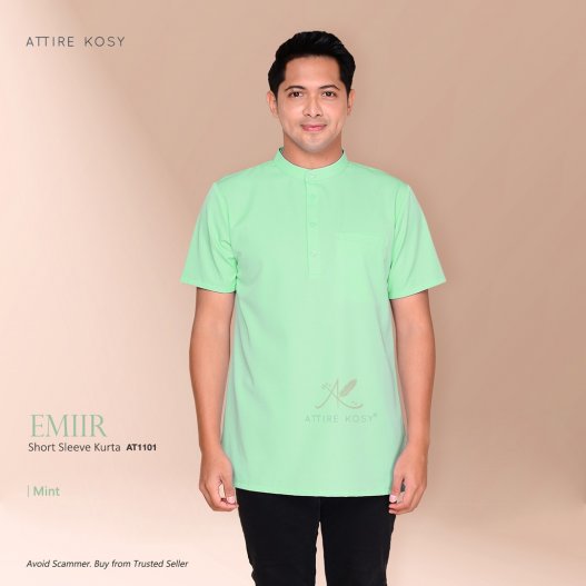 Emiir Short Sleeve Kurta AT1101 (Mint)