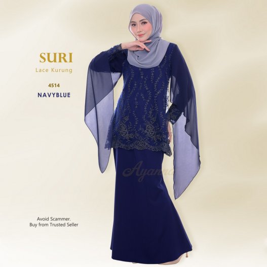 Suri Lace Kurung 4514 (NavyBlue)