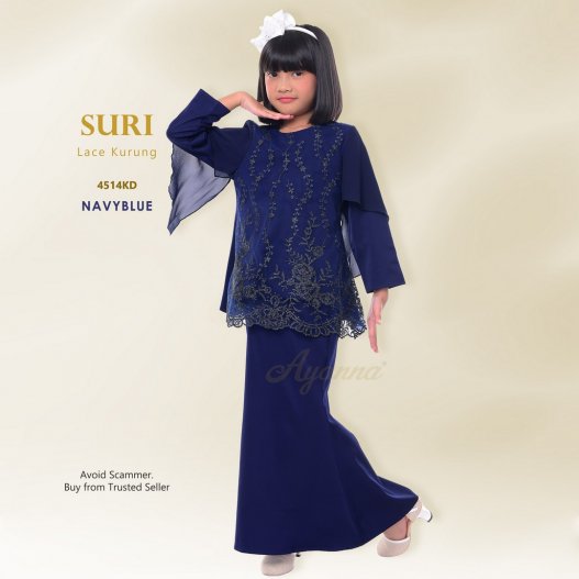 Suri Lace Kurung 4514KD (NavyBlue)