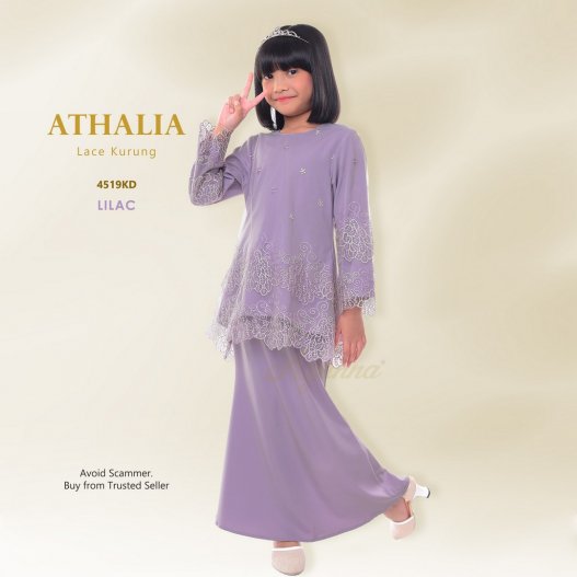 Athalia Lace Kurung 4519KD (Lilac)
