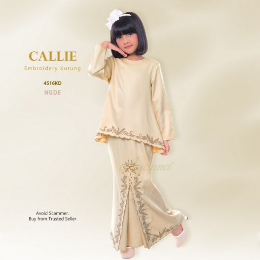 Callie Embroidery Kurung 4516KD (Nude)
