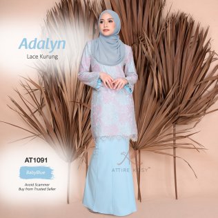 Baju raya warna baby blue